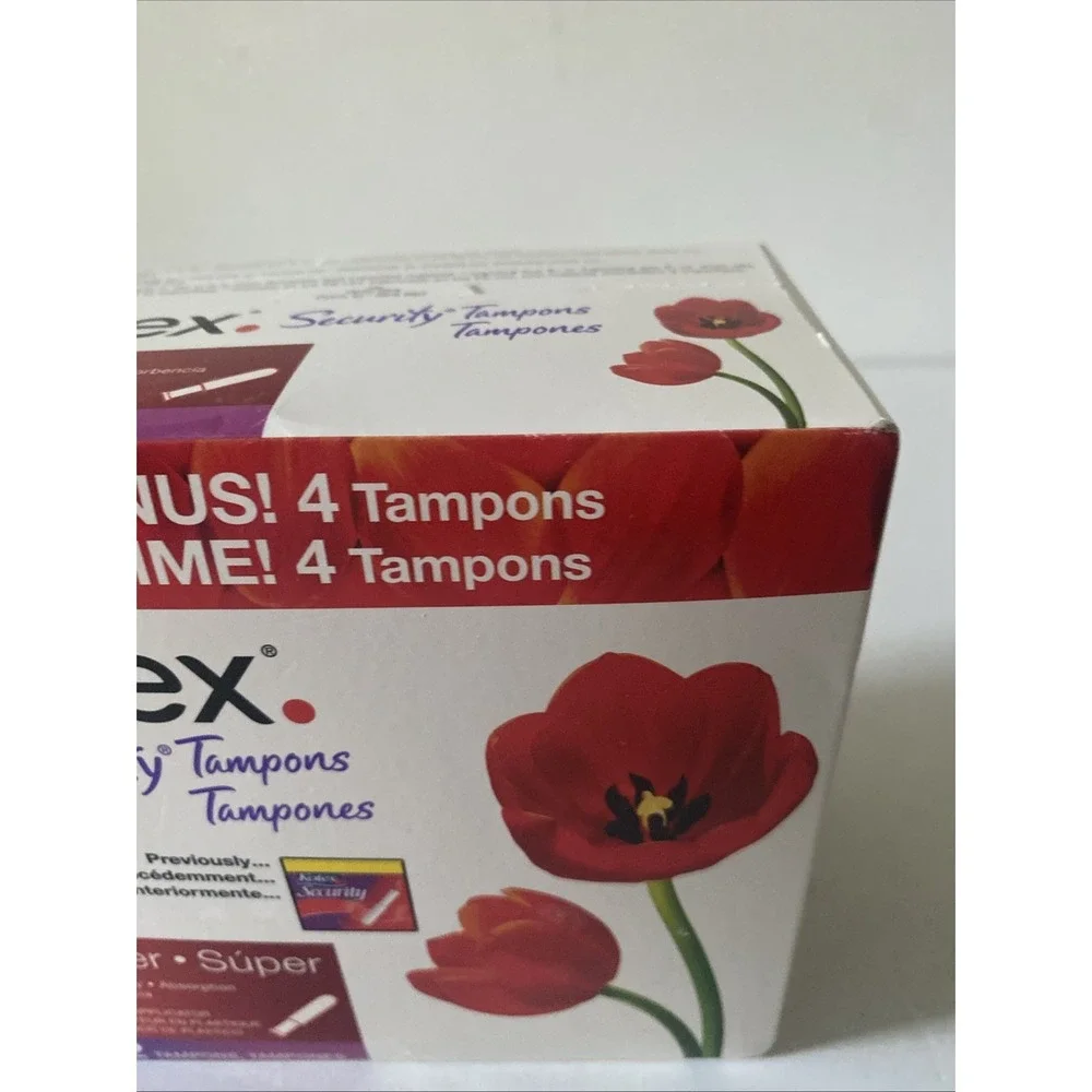 Kotex Security Tampons Super (2004)Cotton 22 Count Prop Discontinued Unscented